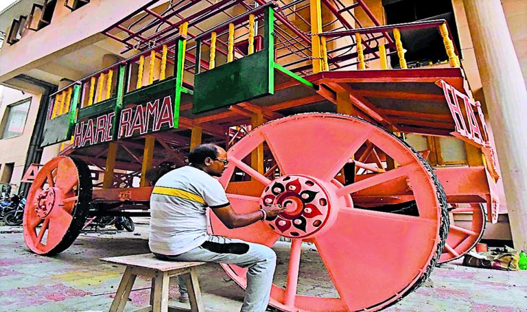 इस्कॉन पटना: जगन्नाथ रथ यात्रा के लिए रूस-यूक्रेन से आ रहे श्रद्धालु, 40 फीट ऊंचा होगा भगवान का रथ