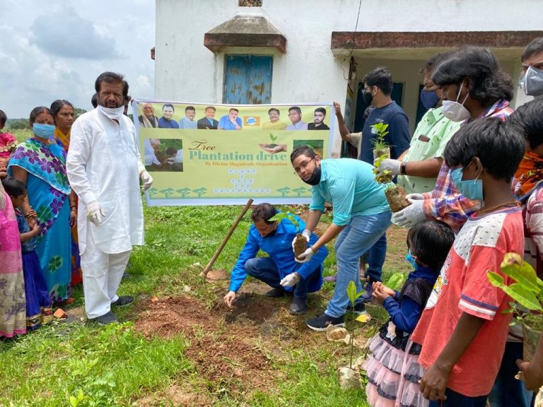 डिवाइन मैग्निट्यूड ऑर्गेनाइजेशन ने चलाया वृक्षारोपण अभियान