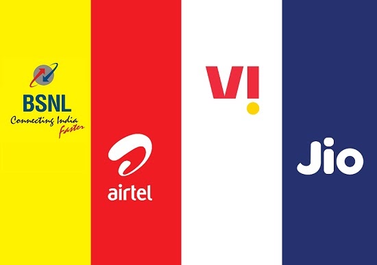 Reliance Jio Airtel Vi BSNL 2GB Daily Data Plans