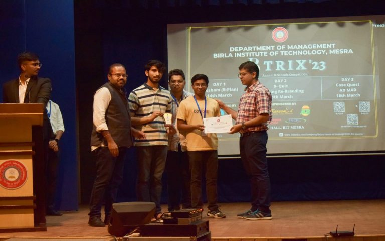 बीआईटी मेसरा में तीन दिवसीय वार्षिक कार्यक्रम ‘BTrix’23’ का आयोजन