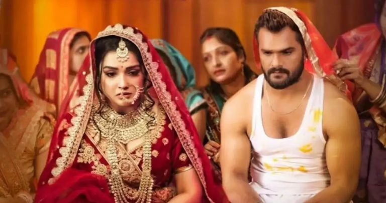 Bhojpuri Star खेसारी लाल यादव बिना मर्जी  आम्रपाली दुबे से कर रहे हैं शादी! मंडप से फोटो वायरल