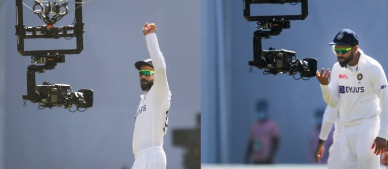 India vs New Zealand: रविचंद्रन अश्विन से टकराया स्पाइडर कैम, विराट कोहली और सूर्यकुमार यादव का रिएक्शन वायरल