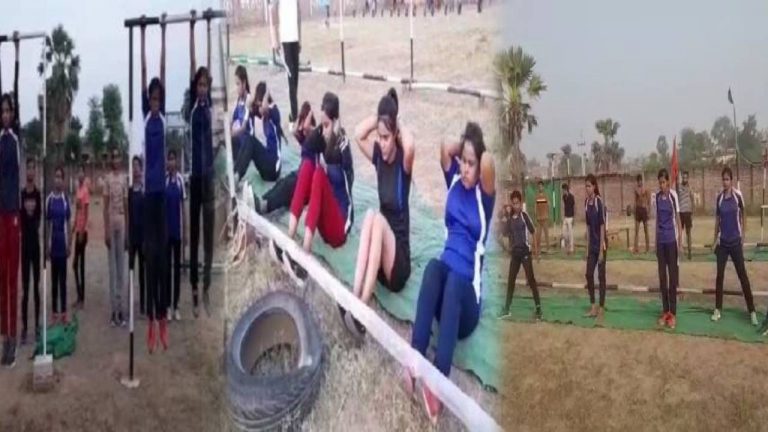 रोहतास की बेटियां मैदान में बहा रही है पसीना, अग्निवीर बनने की कर रही तैयारी