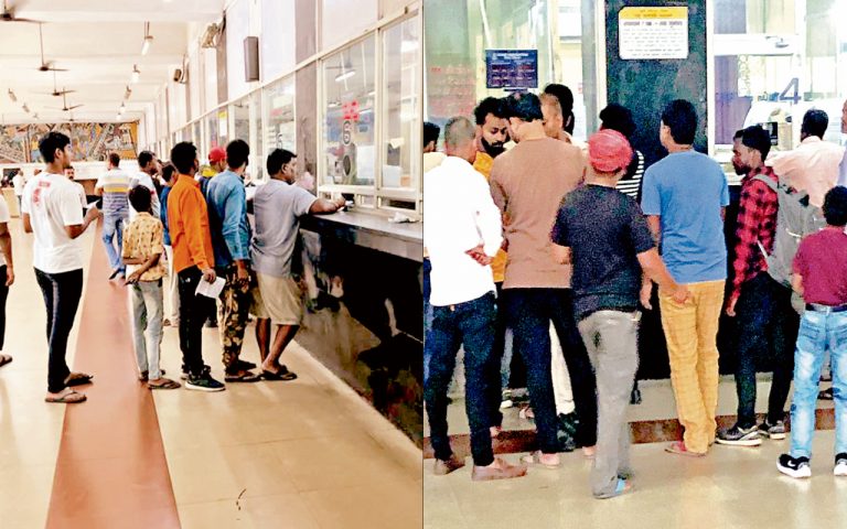 धनबाद रेलवे स्टेशन पर टिकट दलाल सक्रिय, यात्रियों को होती है परेशानी