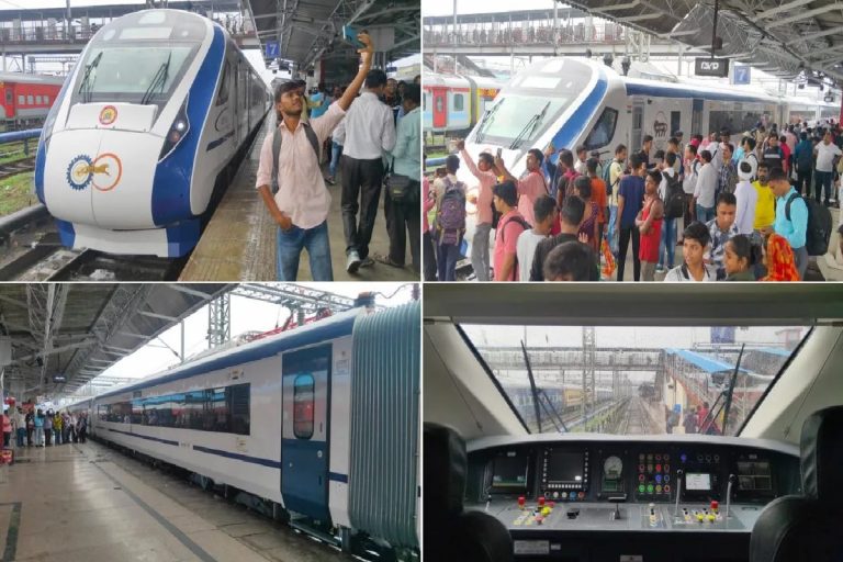 गोरखपुर में वंदे भारत ट्रेन का हुआ जोरदार स्वागत, अगले हफ्ते शुरू होने की उम्मीद, PM मोदी दिखाएंगे हरी झंडी
