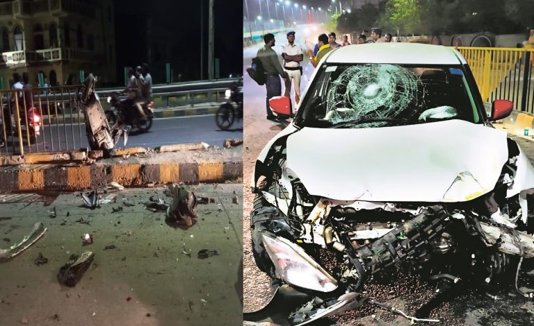 पटना के अटल पथ पर सड़क हादसा, फूड स्टाॅल का सामान लाने जा रहे स्टूडेंट को कार ने मारी टक्कर, कार सवार फरार