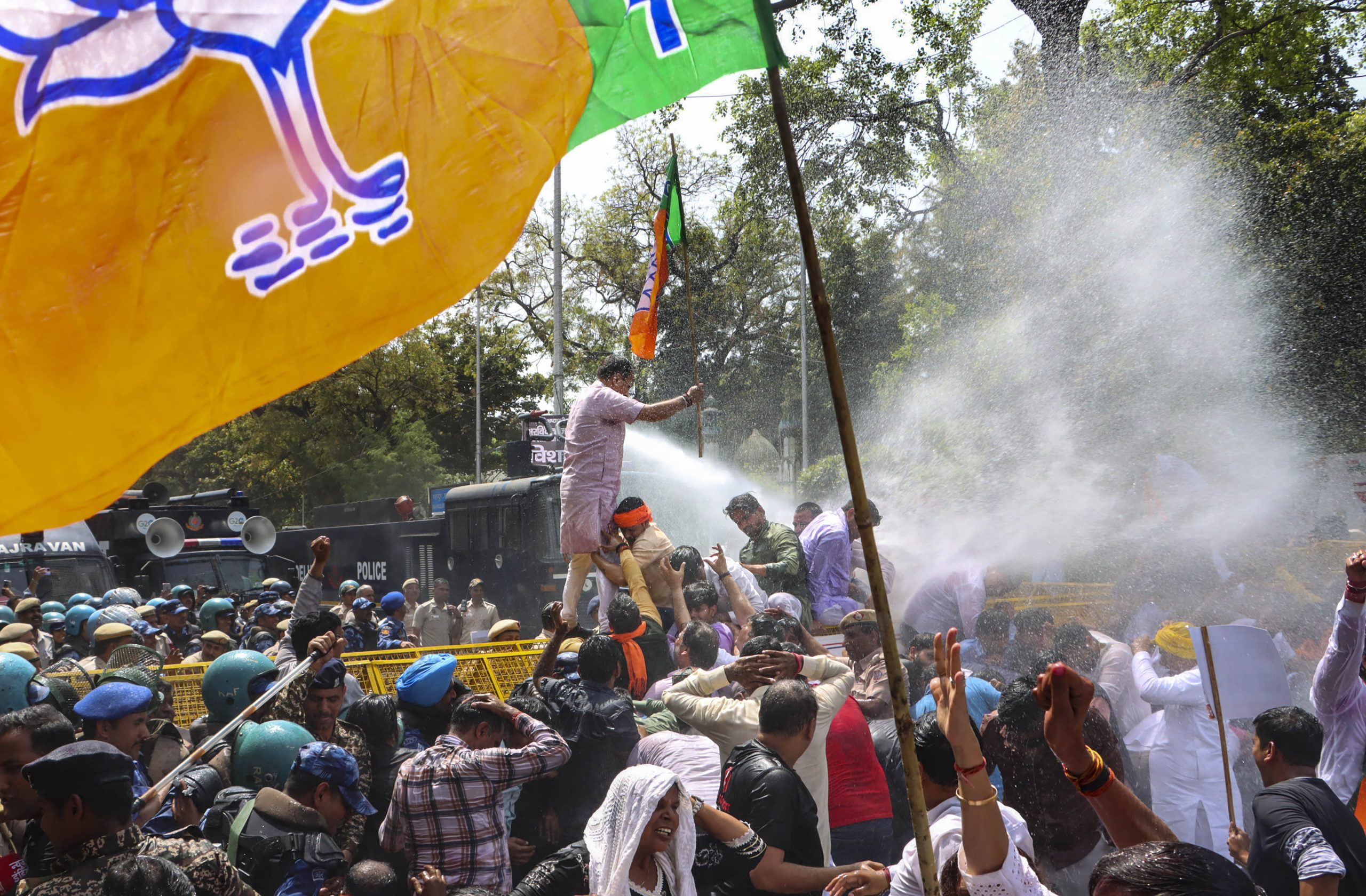 BJP protest in Delhi