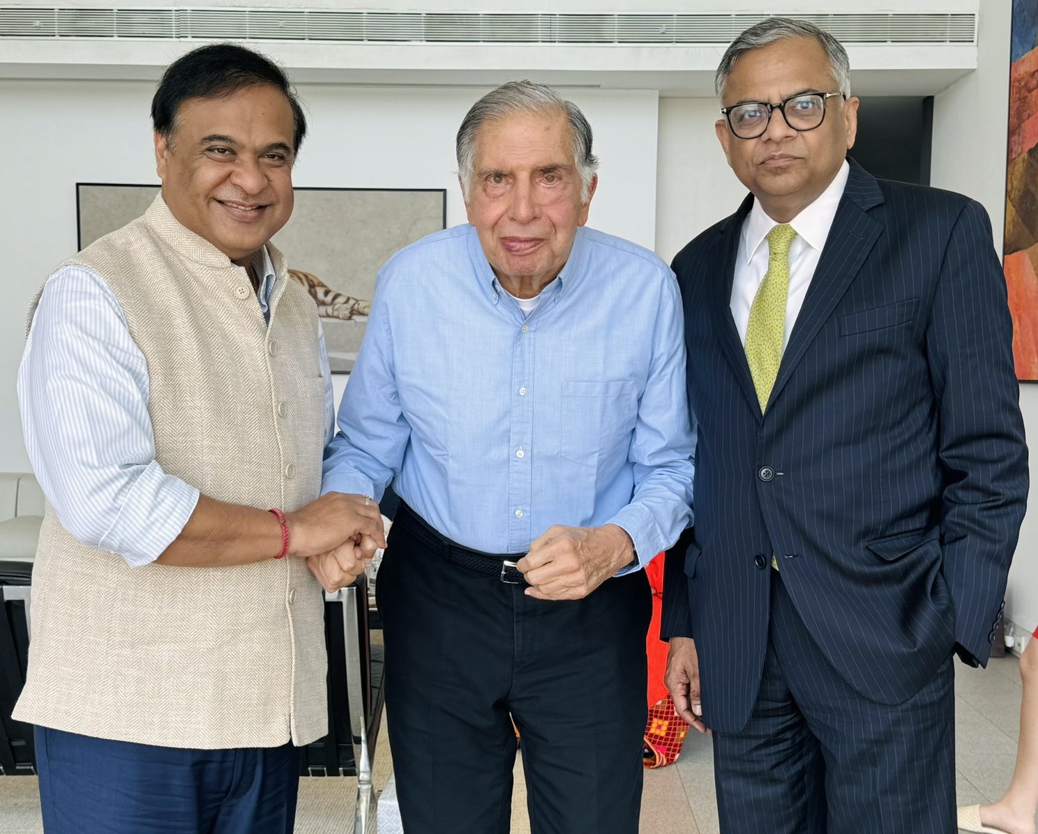 Himanta Biswa Sarma and Ratan Tata