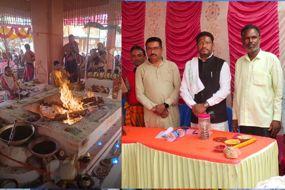 गीता यज्ञ के समापन के मौके पर विधायक दशरथ गागराई