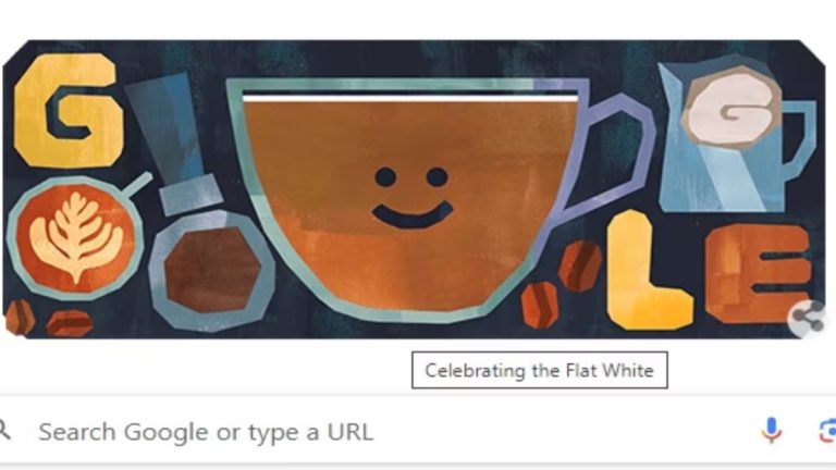 Google Doodle Flat White Coffee : आज का गूगल डूडल फ्लैट व्हाइट कॉफी डे के नाम, जानिए इसकी खूबियां और क्या है इतिहास