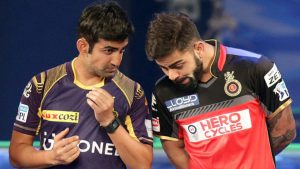 Virat Kohli and Gautam Gambhir
