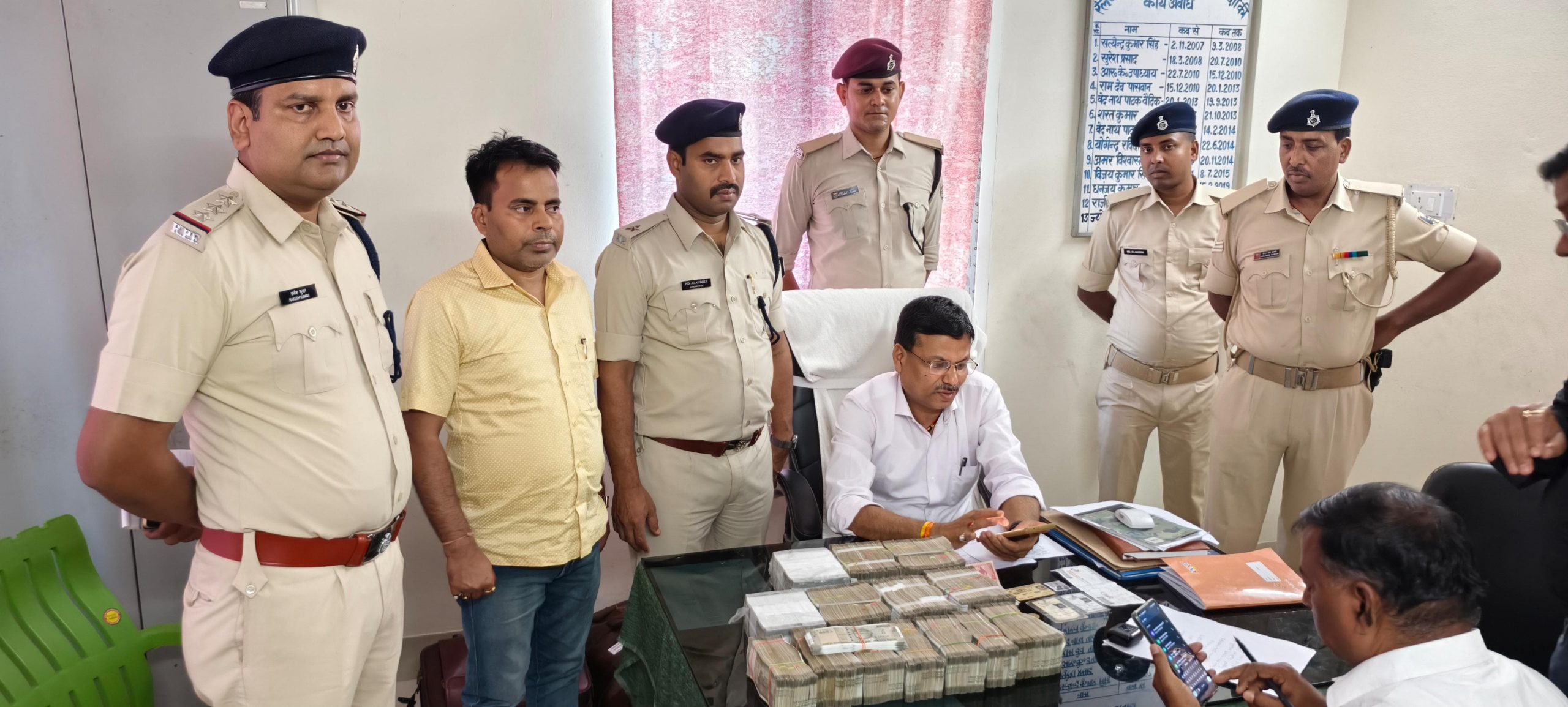 अवध-असम एक्सप्रेस ट्रेन से 500 रुपये के नोटों के बड़े बंडल बरामद