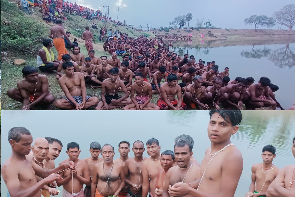 भगता परब पर उमड़े श्रद्धालु