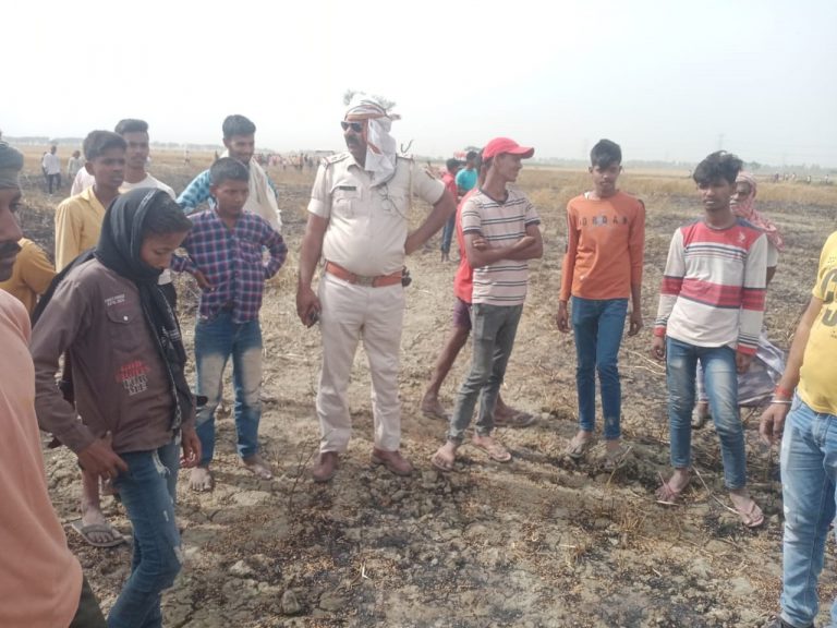 सौ बिगहा में लगी गेहूं की फसल जल कर खाक