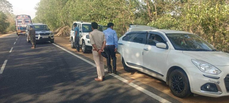 बीडीओ ने आगैया स्थित चेकनाका का किया निरीक्षण