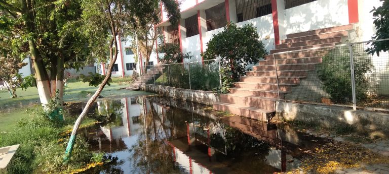 जगजीवन महाविद्यालय में घुसा नाले का पानी, पढ़ाई-लिखाई बाधित