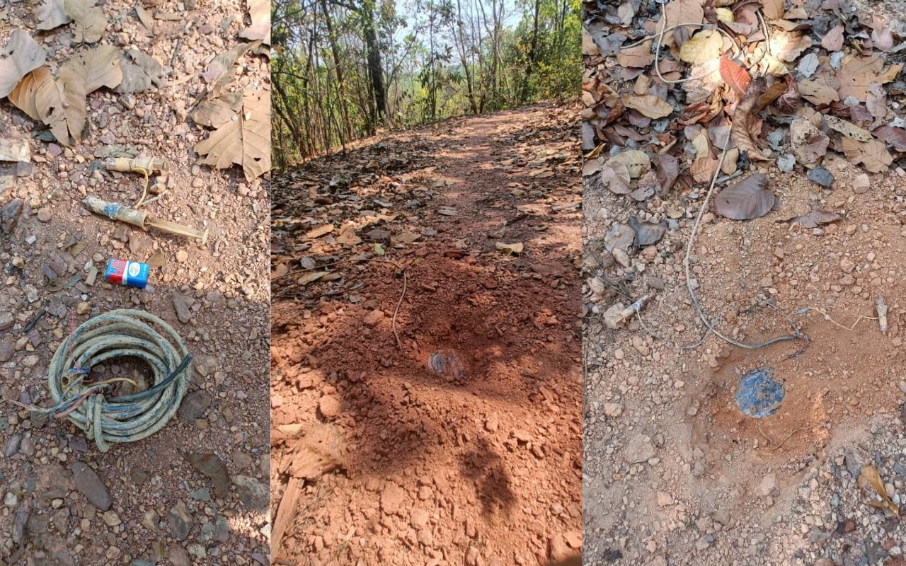 jharkhand police found 3 ied in west sighbhum goilkera tonto area misir besra