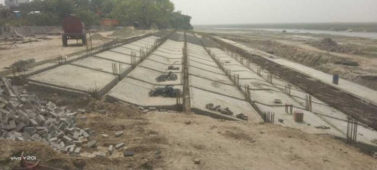 रिवर फ्रंट डेवलपमेंट का कार्य फिर से बंद