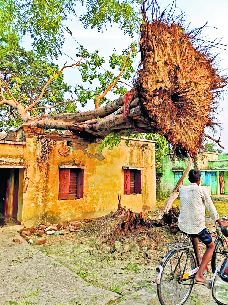 आंधी-तूफान ने मचायी तबाही, बिजली व्यवस्था ध्वस्त