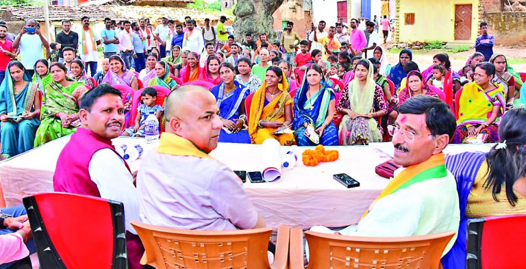 भाजपा प्रत्याशी संजय सेठ के साथ एक दिन