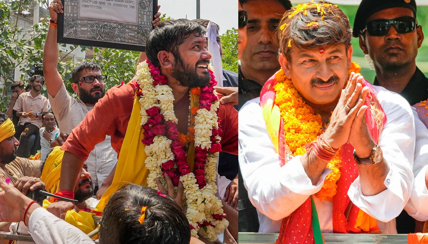 manoj tiwari vs kanhaiya kumar