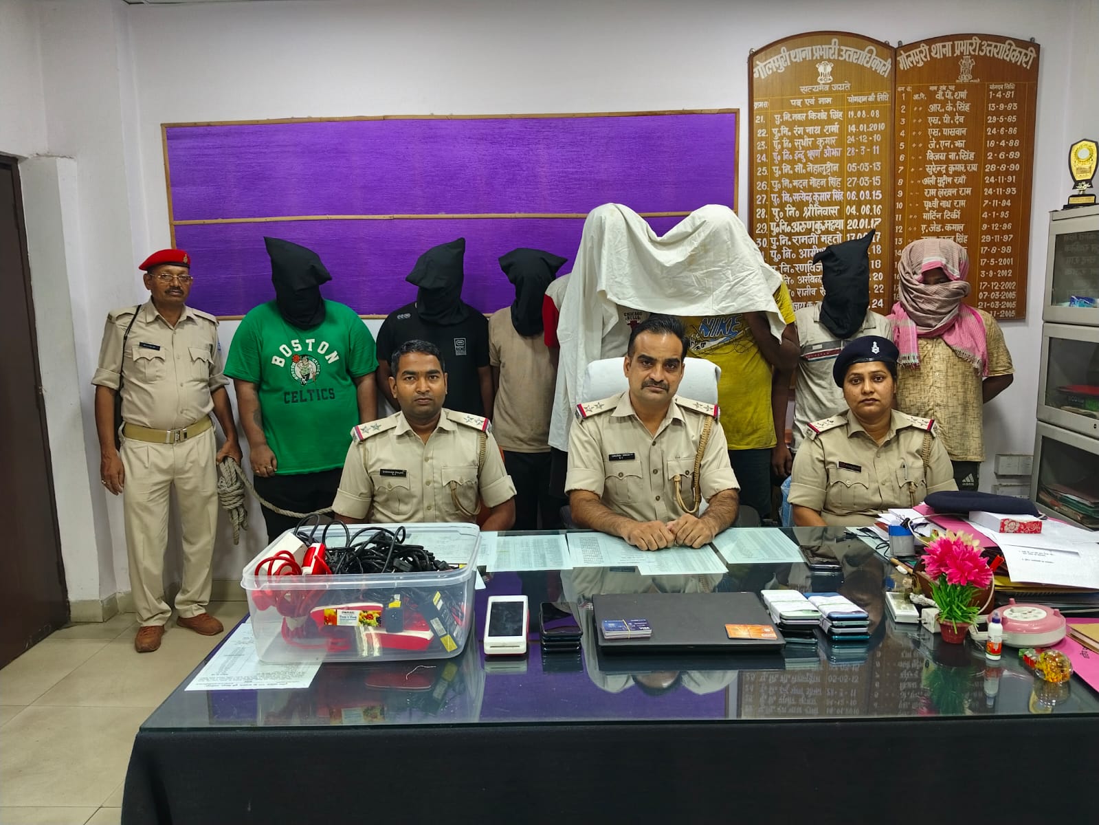 गोलमुरी पुलिस ने अंतरराष्ट्रीय साइबर ठग गिरोह के सात अपराधियों को किया गिरफ्तार