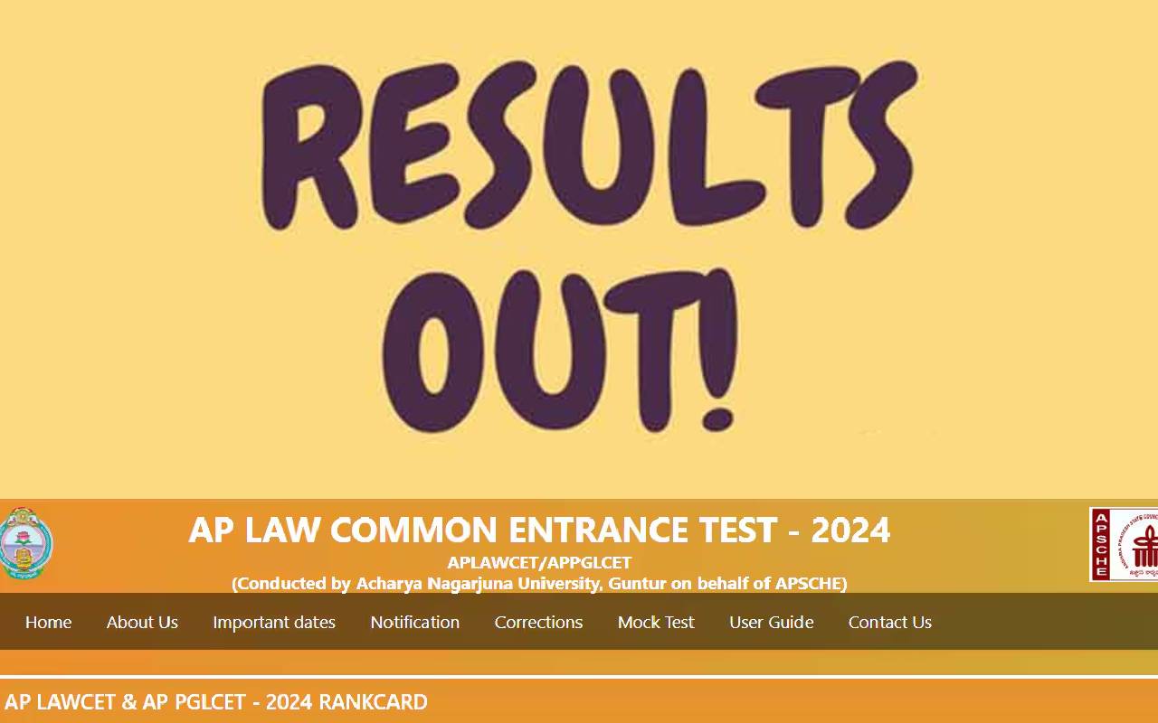 AP LAWCET, PGLCET Results 2024