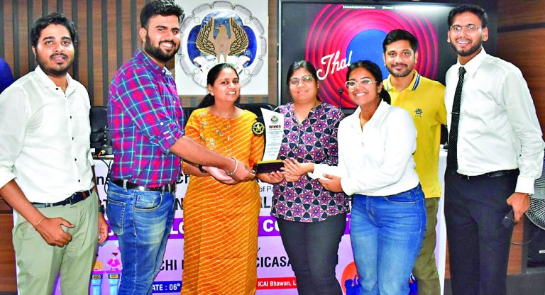 सीए स्टूडेंट्स नेशनल टैलेंट सर्च प्रतियोगिता में हरिषिता बनीं विजेता