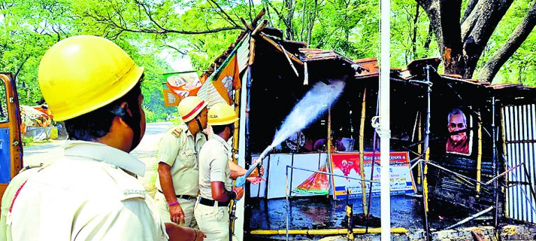 ‘एबीएल के भाजपा दफ्तर में आग लगायी गयी’