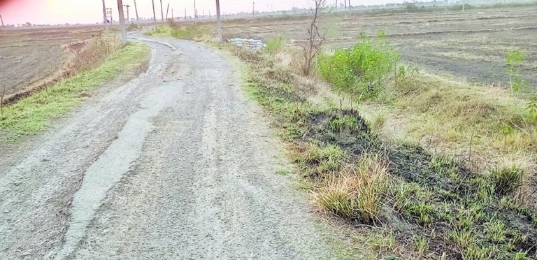 बलथरी-शेख बहुआरा सड़क की हालत खराब, फुटपाथ भी बेहाल