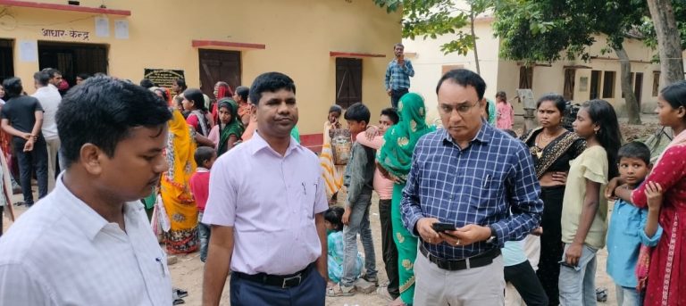 जिला पंचायती राज पदाधिकारी ने किया निरीक्षण