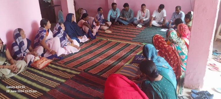 पंचायत स्तर के हितधारकों को दिया गया प्रशिक्षण