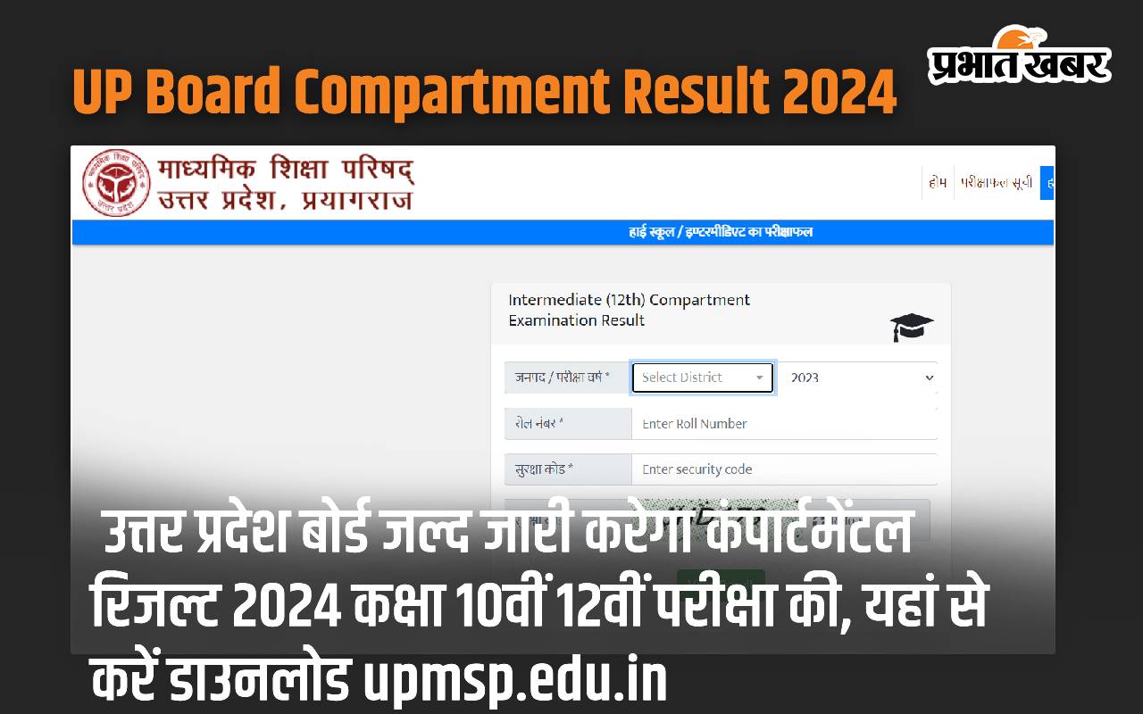 UP Board Compartment Result 2024