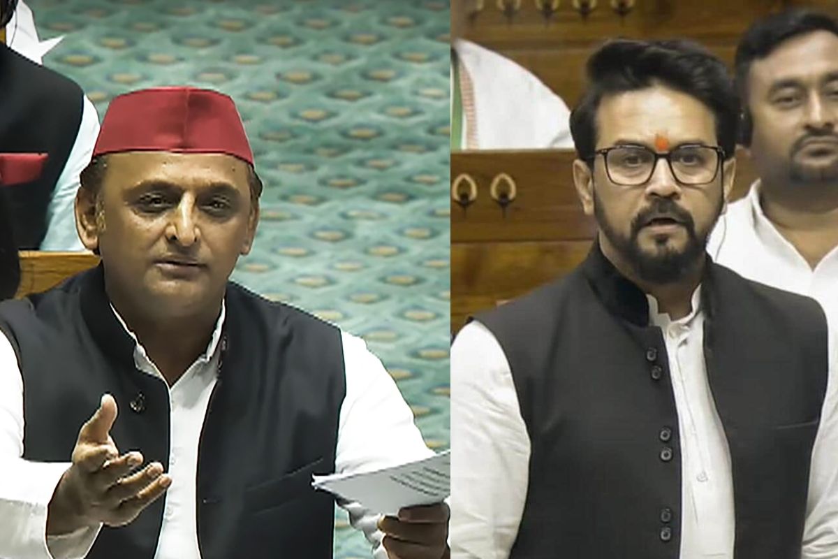 Akhilesh Yadav and Anurag Thakur