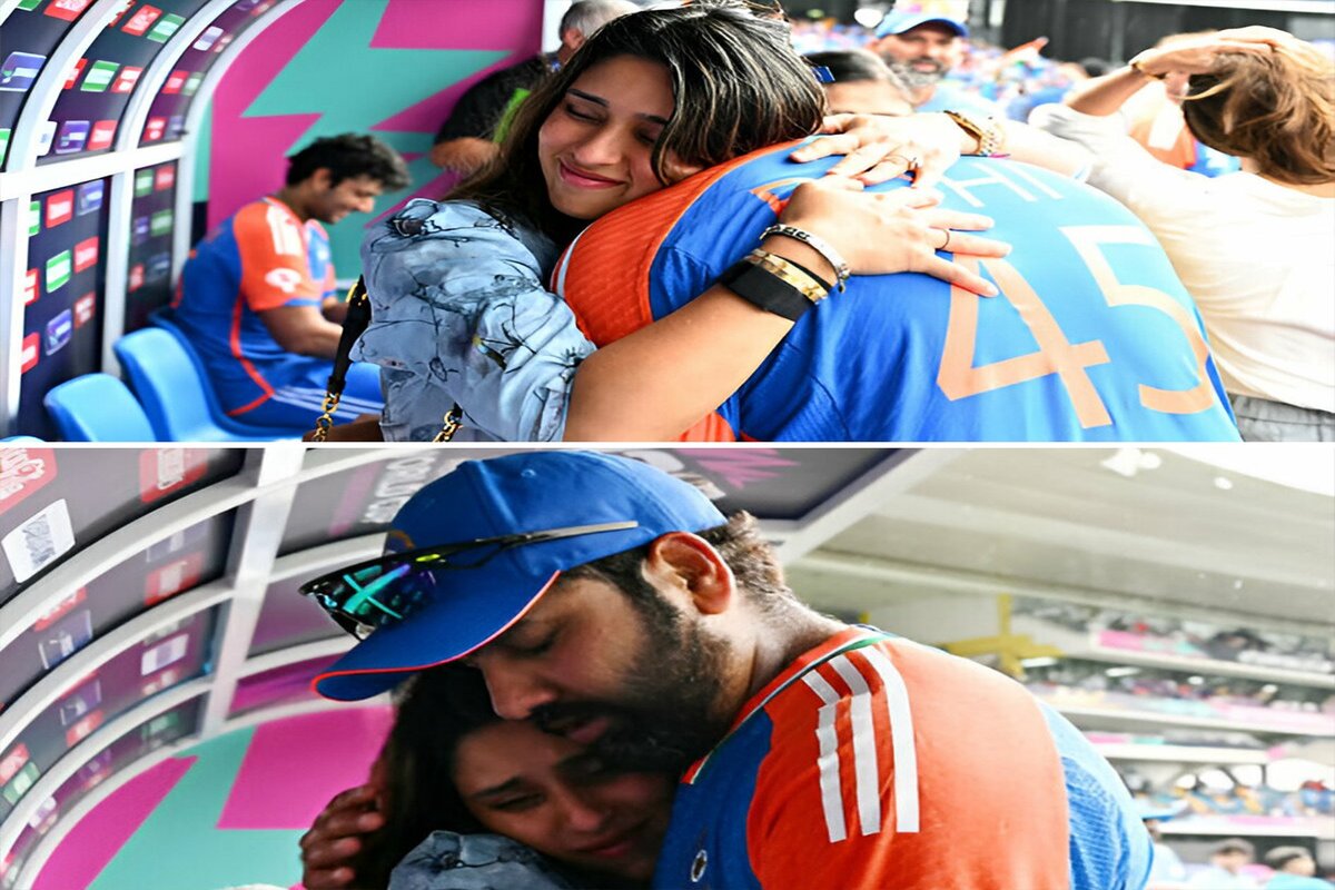 Rohit Sharma with his wife Ritika Sajdeh