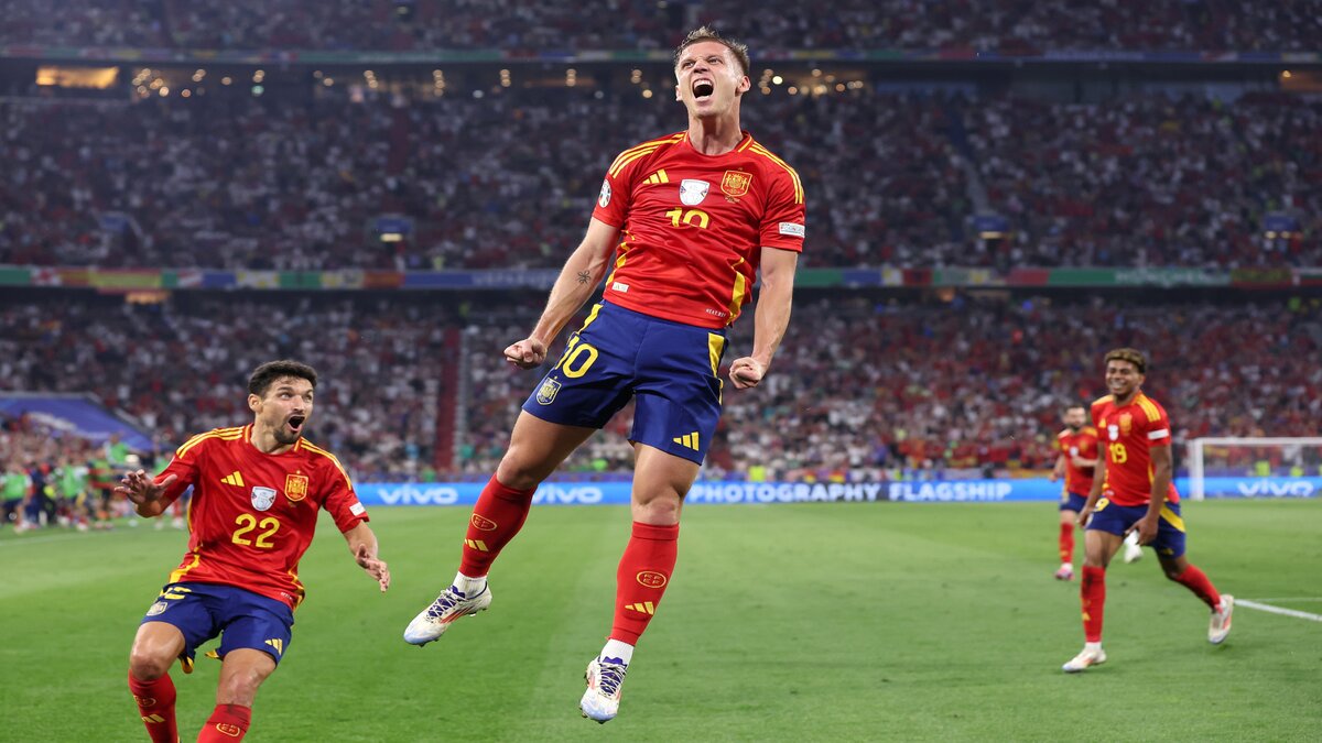 EURO 2024: Dani Olmo after scoring the deciding goal