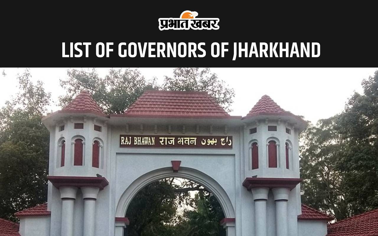 List Of Governors Of Jharkhand
