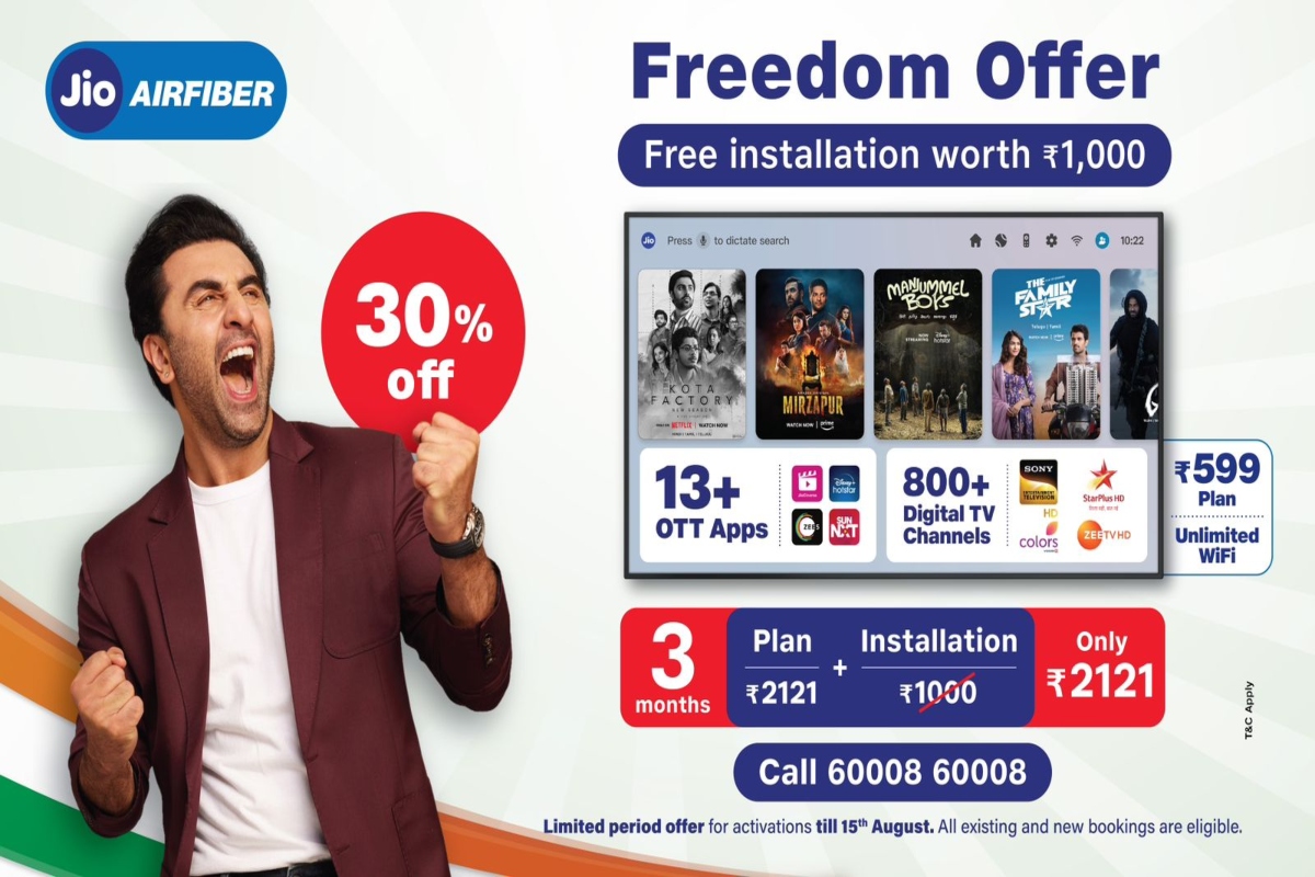 Jio Airfiber Plan Freedom Offer