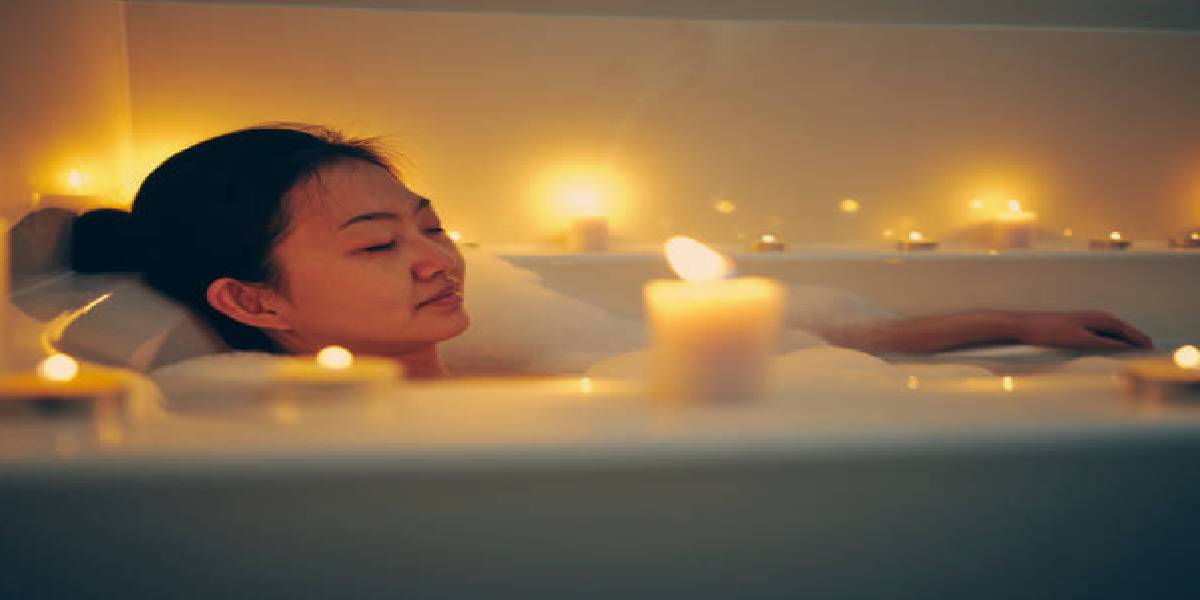 Taking Bath at Night