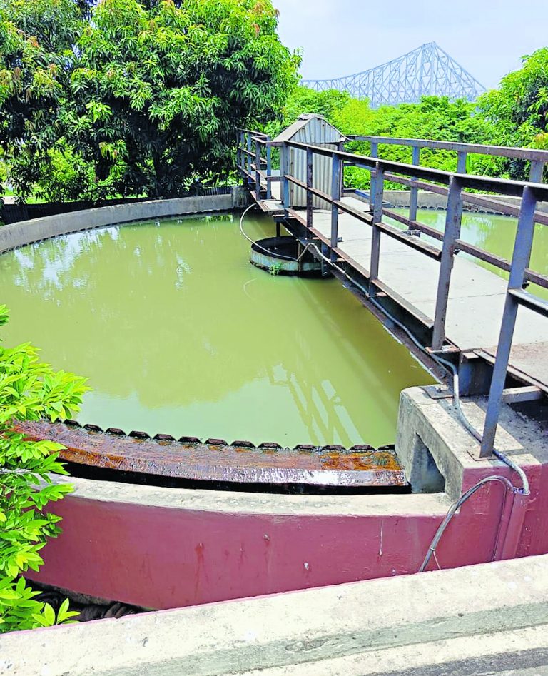 बारिश के पानी से हो रही ट्रेनों की धुलाई