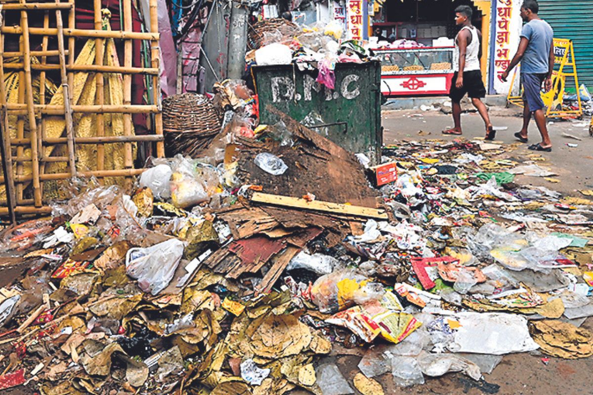 shravani mela garbage in deoghar city