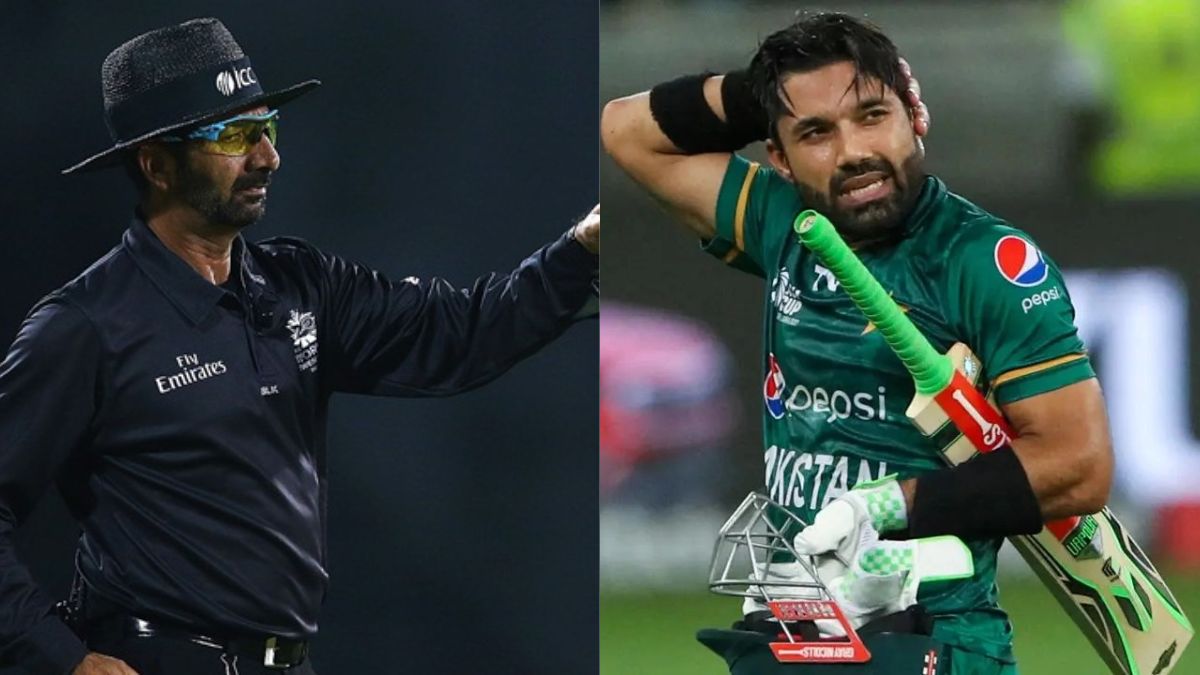 Umpire Anil Chaudhary about Moh. Rizwan