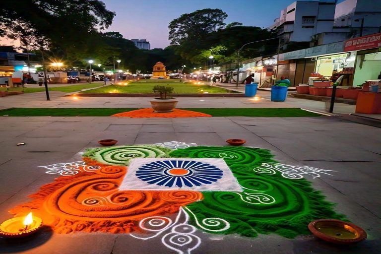 Easy Rangoli Ideas: स्वतंत्रता दिवस के लिए आसान और सुंदर रंगोली डिजाइन