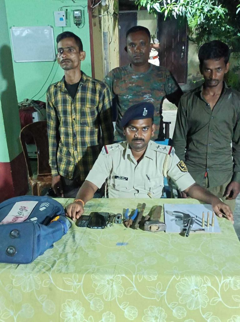 अपराध की योजना बना रहे दो अपराधी हथियार के साथ गिरफ्तार