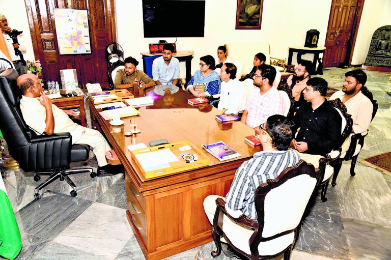 एनएमओ के प्रतिनिधिमंडल ने राज्यपाल से की मुलाकात