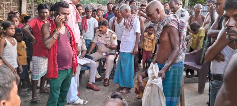 नयानन्दगोला गांव में डूबने से युवक की मौत