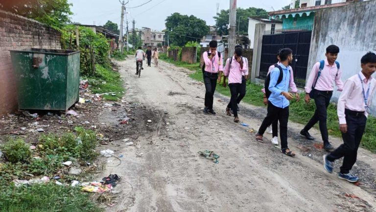 अस्थायी कचरा डंपिंग प्वाइंट पर भिनभिनाती रहती है मक्खियां, सड़ांध से लोग परेशान