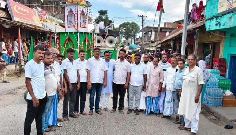 चेहल्लूम पर निकाला गया जूृलुस, सुरक्षा के थे पुख्ता इंतेजाम