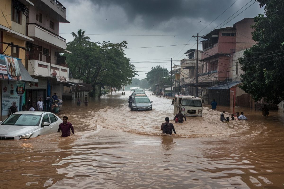 india rain and flood