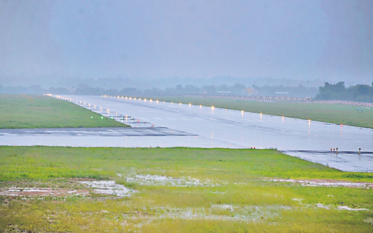 jharkhand weather ranchi airport runway